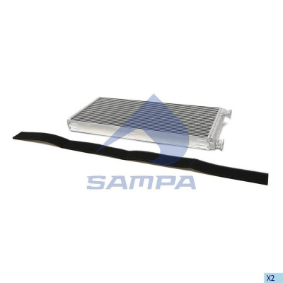 SA 027048 Радиатор отопителя MAN