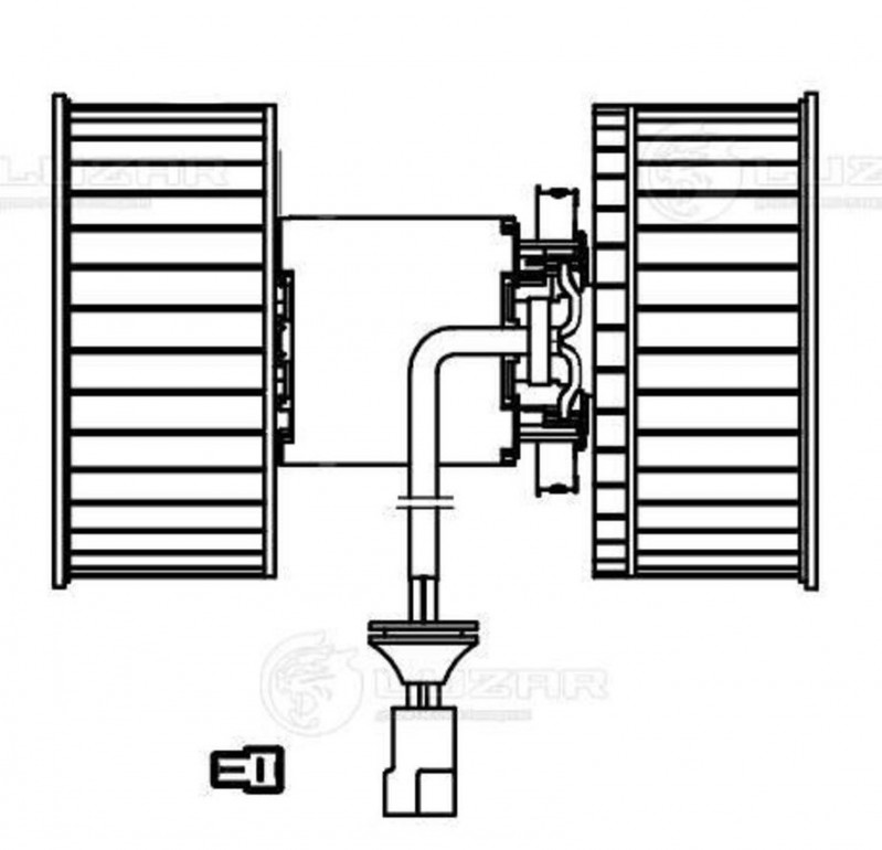 LFH1602 Мотор печки c крыльчаткой — 2