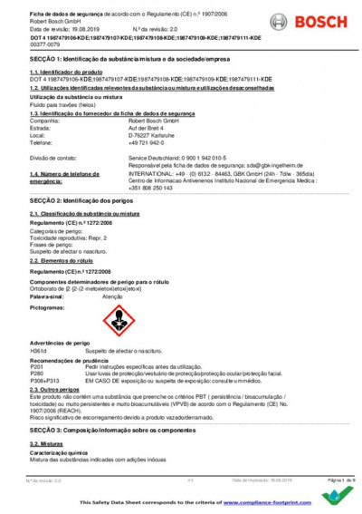 1987479106 Тормозная жидкость DOT4