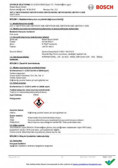 1987479106 Тормозная жидкость DOT4