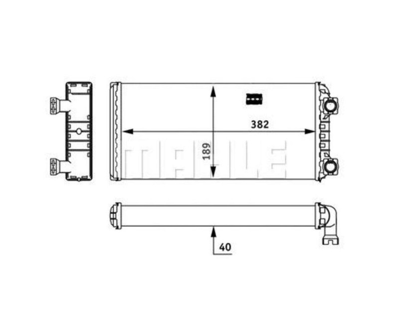 AH133000P Теплообменник отопление салона — 3