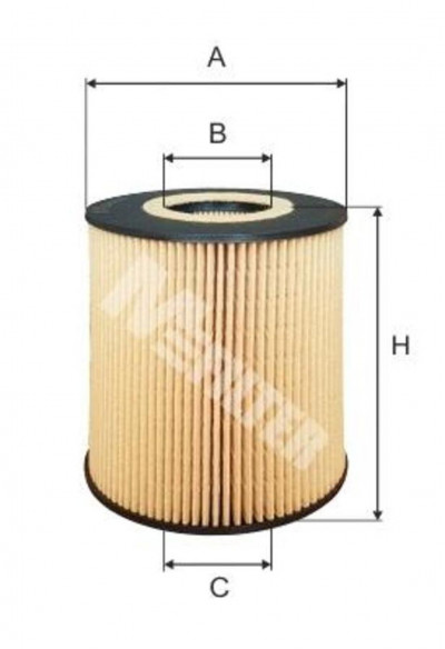 TE612 Фильтр масляный D2866