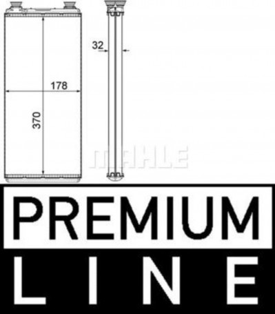 AH5000P Радиатор отопителя