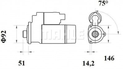 MS781 Стартер 24V/7kW