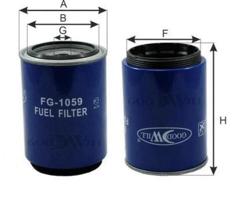 FG1059 Фильтр топливный сепаратора под колбу — 1