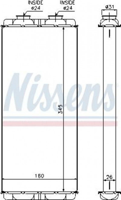 72048 Радиатор отопителя