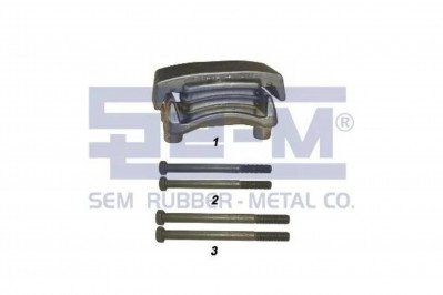 SEM 8449 Подушка задней рессоры в сборе с болтами  h=133 TGA/F2000