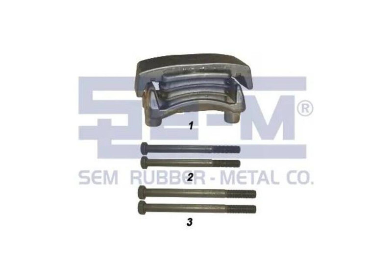 SEM 8449 Подушка задней рессоры в сборе с болтами  h=133 TGA/F2000 — 1