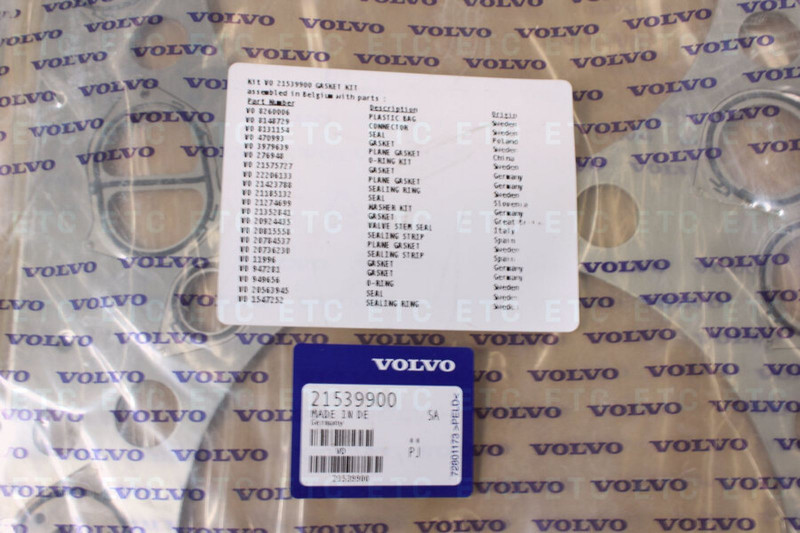 VO 21539900 Ремкомплект прокладок ДВС — 1