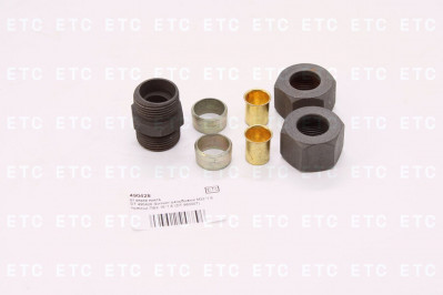 DT 490428 Фитинг резьбовой М22*1,5 прямой ПВХ 15*1,5