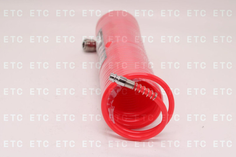 57004 Шланг воздушный 10м 18Атм спиральный с фитингами 1/4 — 1