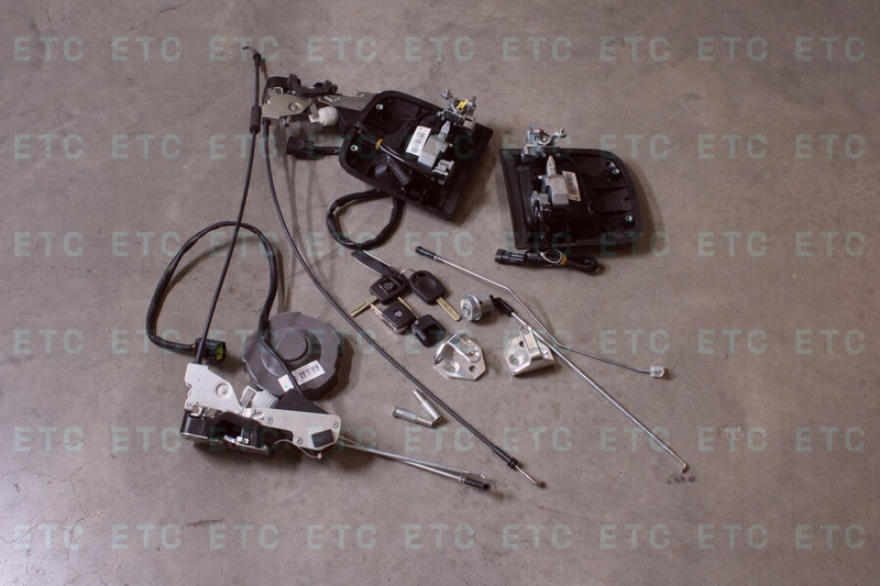 812W97100-6193 Замок двери в сборе комплект на кабину — 3