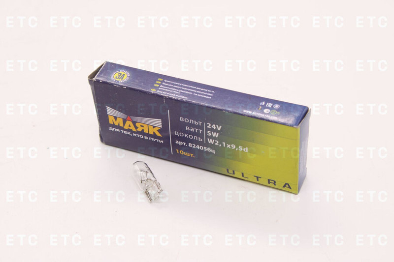 82405БЦ Лампа фонаря габаритного б/ц 5W/24V — 2